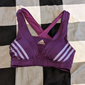 adidas purple sports bra